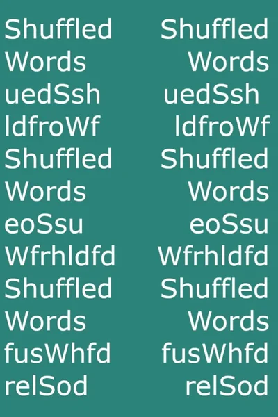 Shuffled Words cover
