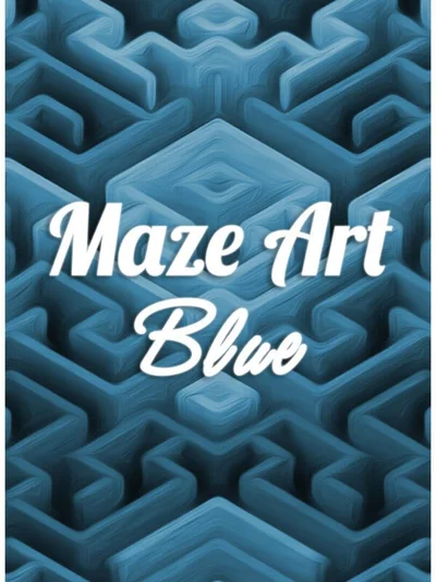 Maze Art: Blue