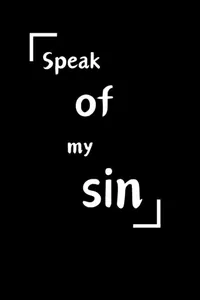 Speak of my sin cover