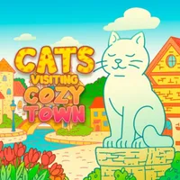 Cats Visiting Cozy Town cover