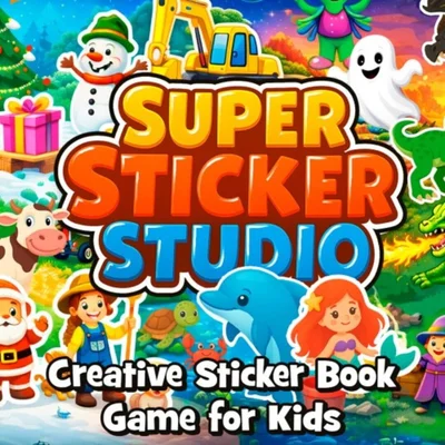 Super Sticker Studio: Creative Sticker Book Game for Kids cover