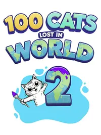 100 Cats Lost In World 2 Find & Color cover