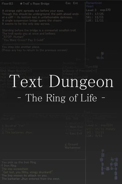 Text Dungeon: The Ring of Life cover