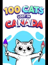 100 Cats Lost in Canada Find & Color cover