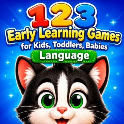 123 Early Learning Games for Kids, Toddlers, Babies: Language cover