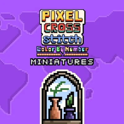 Pixel Cross Stitch Color by Number: Miniatures cover