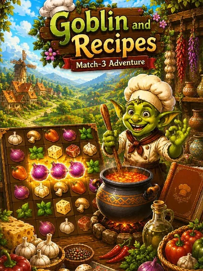 Goblin and Recipes: Match-3 Adventure cover