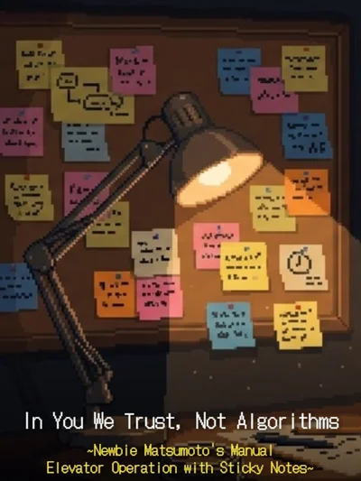 'In You We Trust, Not Algorithms': Newbie Matsumoto's Manual Elevator Operation with Sticky Notes cover