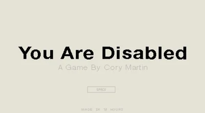 You Are Disabled